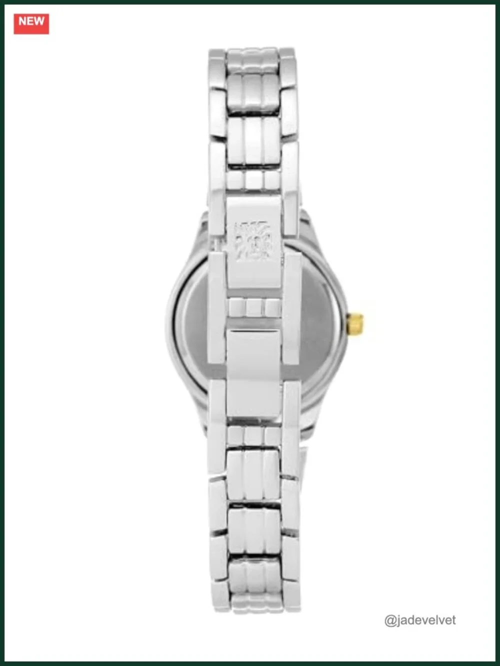 Women's Two-Tone Bracelet Watch Japanese Quartz Mineral Crystal Dress Watch